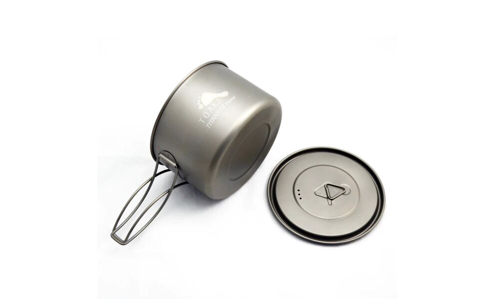 Туристична каструля Toaks POT-700-D115-L на 700 мл, титан, Об'єм: 0,7, Діаметр: 11,5 см, зображення 3
