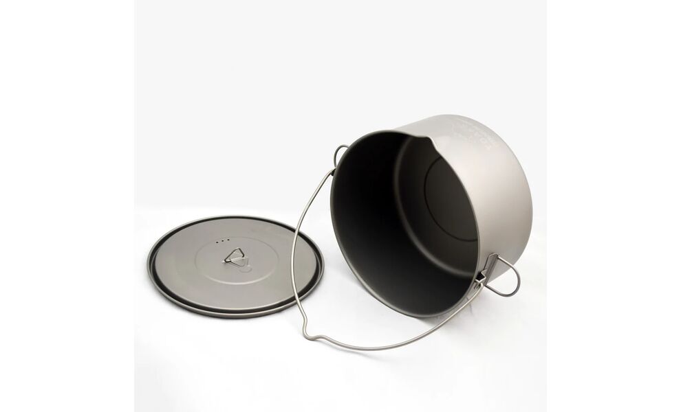 Туристичний казанок для вогнища Toaks POT-2000-BH на 2 л, титан, Об'єм: 2, Діаметр: 17 см, зображення 3