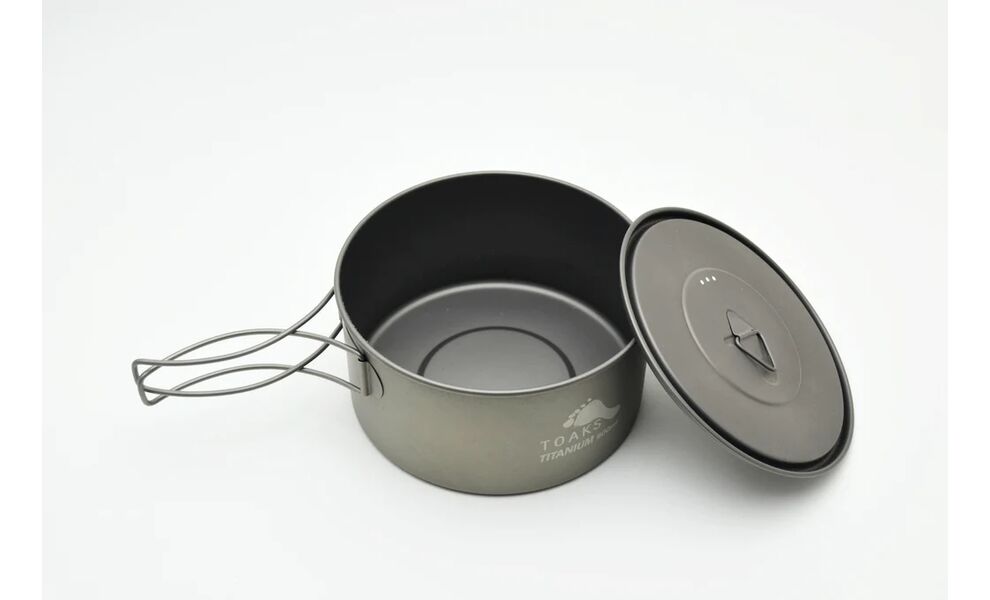 Туристична каструля Toaks POT-900-D130 на 900 мл, титан, Об'єм: 0,9, Діаметр: 13 см, зображення 2