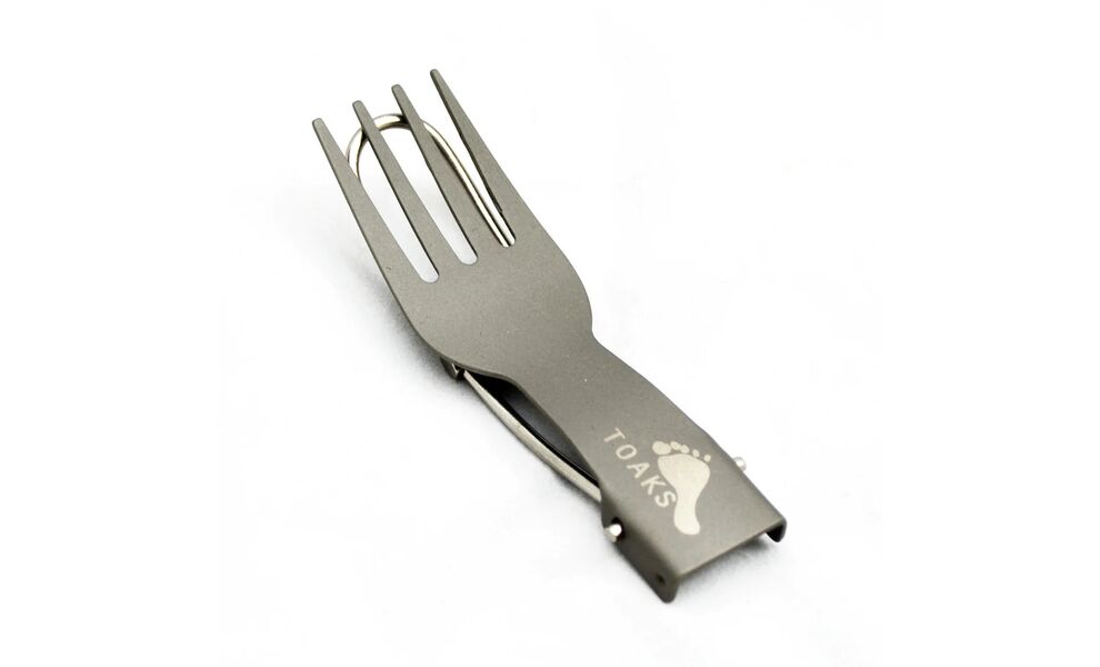 Складна туристична виделка Toaks SLV-09, титан, зображення 2