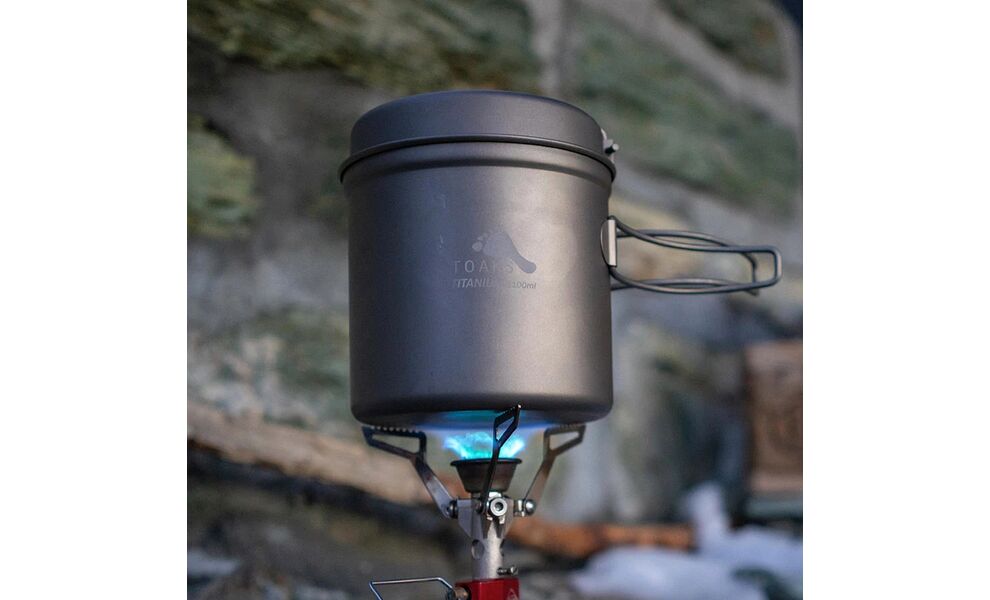 Похідний набір посуду з титану Toaks CKW-1100 на 1–2 особи: каструля, миска, Тип комплекту: 1,1 л, зображення 4