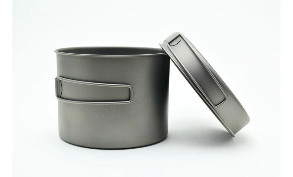 Похідний набір посуду з титану Toaks CKW-1300 на 1–2 особи: каструля, миска, Тип комплекту: 1,3 л, зображення 2