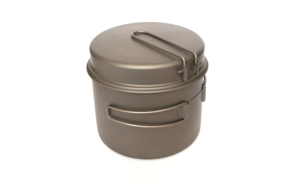 Похідний набір посуду з титану Toaks CKW-1600 на 2–3 особи: каструля, миска, Тип комплекту: 1,6 л, зображення 6