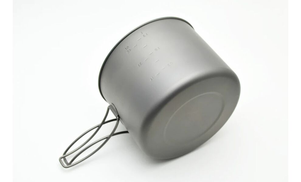 Похідний набір посуду з титану Toaks CKW-1600 на 2–3 особи: каструля, миска, Тип комплекту: 1,6 л, зображення 5