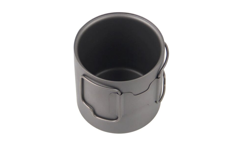 Туристична термочашка зі складною ручкою Toaks CUP-370-DW на 370 мл, титан, Об'єм: 370, зображення 2