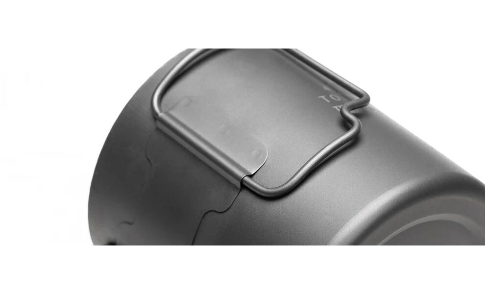 Туристична термочашка зі складною ручкою Toaks CUP-370-DW на 370 мл, титан, Об'єм: 370, зображення 3