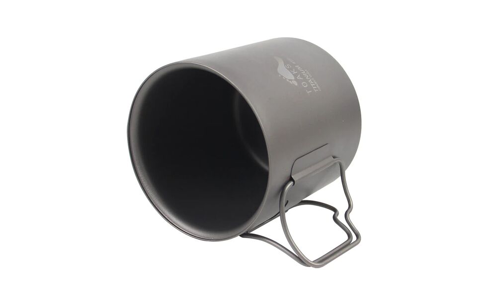 Туристична термочашка зі складною ручкою Toaks CUP-450-DW на 450 мл, титан, Об'єм: 450, зображення 2