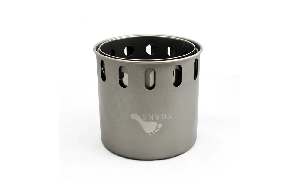 Туристична міні-піч на дровах Toaks Titanium Backpacking Wood Burning Stove, Тип розміру: Ø10,5×20,5, зображення 2