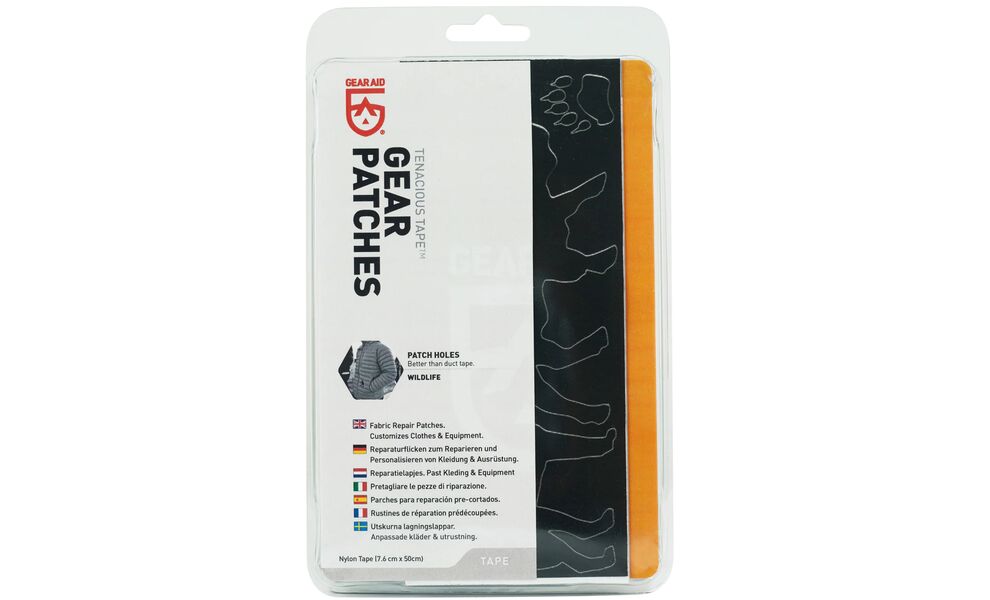 Латка з липким шаром Gear Aid TENACIOUS TAPE™ Gear Patches (малюнки Wildlife), 7,6x50 см, Колір: малюнки Wildlife, зображення 2