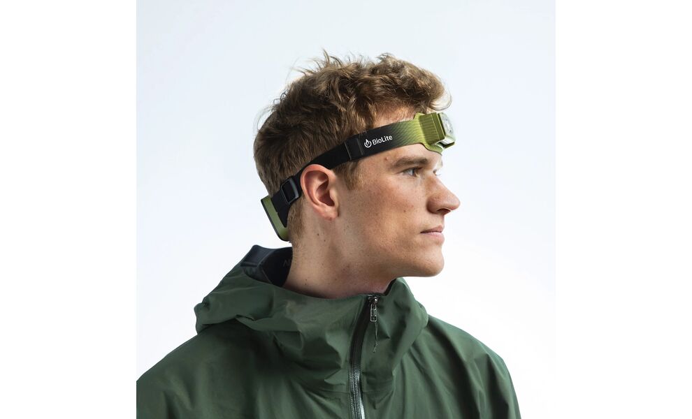 Налобний ліхтар акумуляторний BioLite Headlamp 750 (Moss Green) з червоним світлом, Micro USB, Колір корпусу: Moss Green, зображення 4