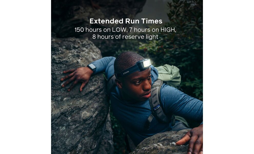 Налобний ліхтар акумуляторний BioLite Headlamp 800 Pro з червоним світлом, Micro USB, Колір корпусу: Midnight Grey/Black, зображення 16