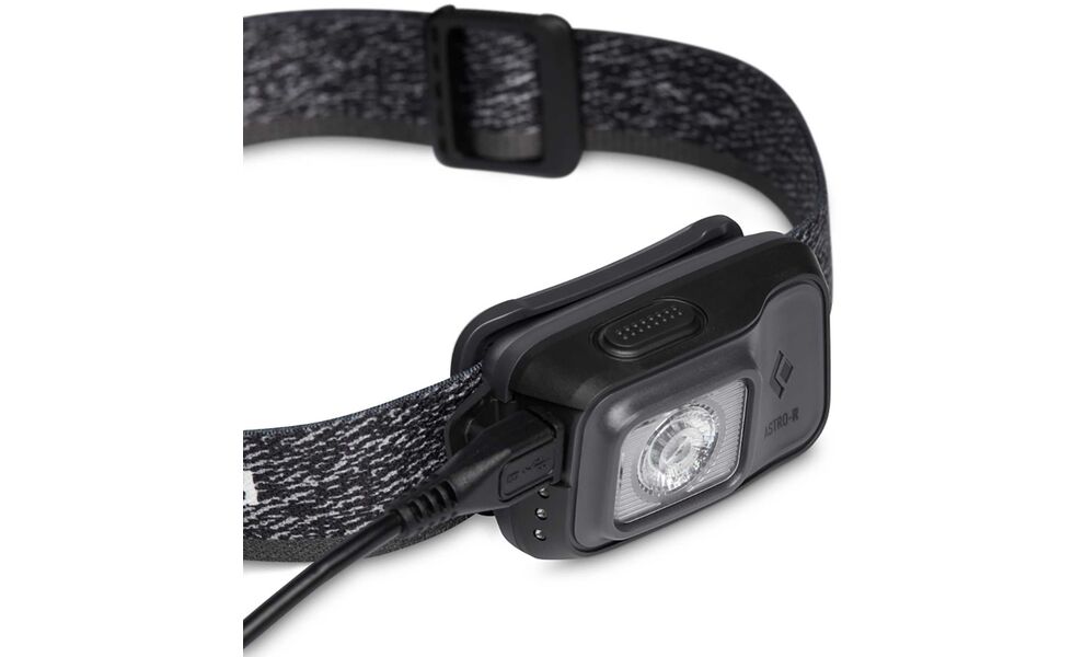 Налобний ліхтар акумуляторний Black Diamond Astro 300-R (Graphite): Micro USB, Колір корпусу: Graphite, зображення 5
