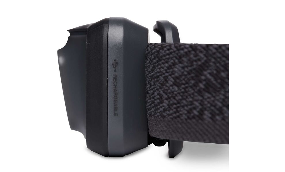 Налобний ліхтар акумуляторний Black Diamond Cosmo 350-R (Graphite) з червоним світлом, Micro USB, Колір корпусу: Graphite, зображення 4