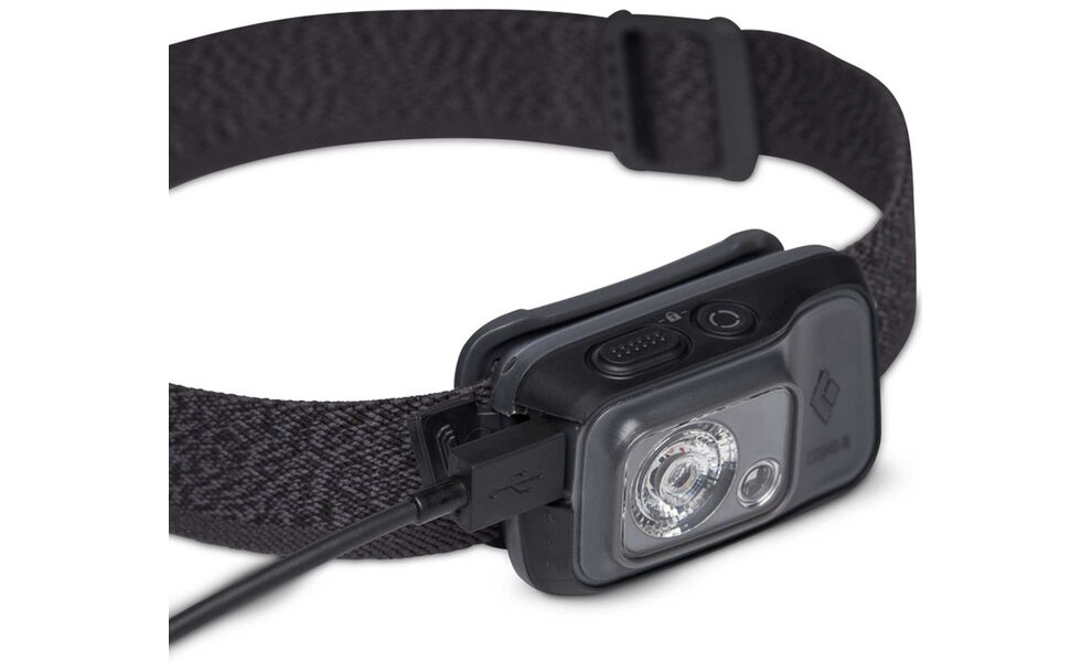 Налобний ліхтар акумуляторний Black Diamond Cosmo 350-R (Graphite) з червоним світлом, Micro USB, Колір корпусу: Graphite, зображення 5