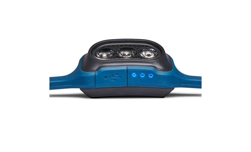 Налобний ліхтар акумуляторний Black Diamond Deploy 325 (Creek Blue): USB Type-C, Колір корпусу: Creek Blue, зображення 4