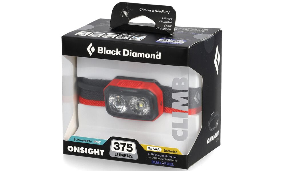 Налобний ліхтар на батарейках Black Diamond Onsight 375 (Octane), Колір корпусу: Octane, зображення 5