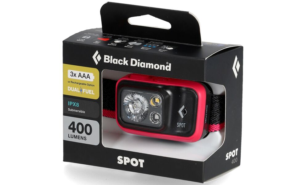 Налобний ліхтар на батарейках Black Diamond Spot 400 (Ultra Pink) з червоним світлом, Колір корпусу: Ultra Pink, зображення 7