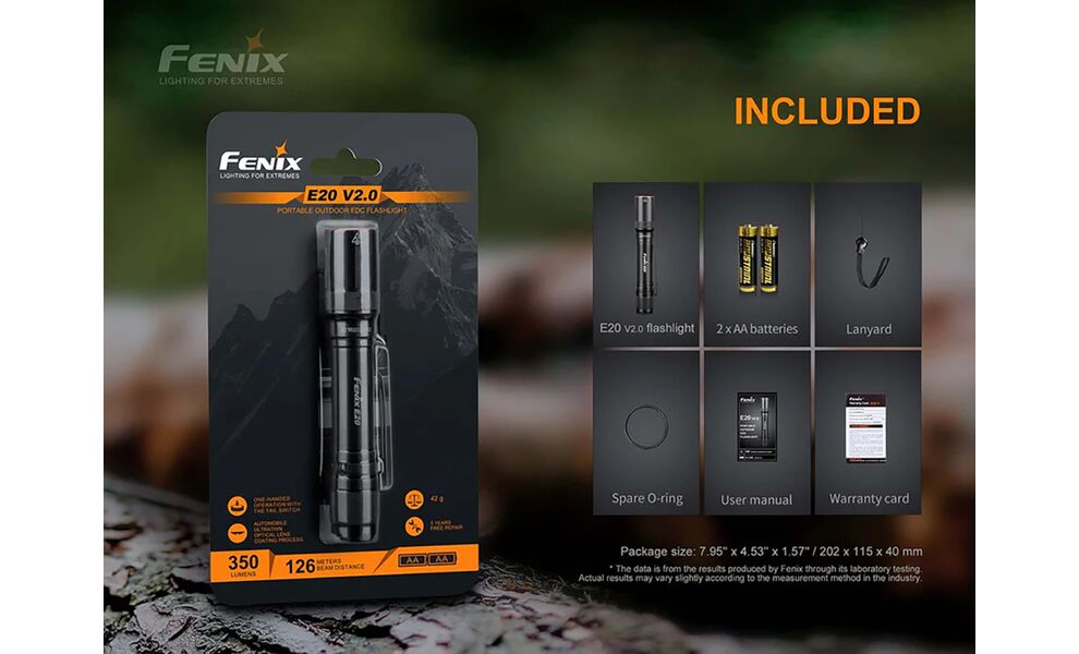 Ліхтар ручний Fenix E20 V2.0, зображення 16