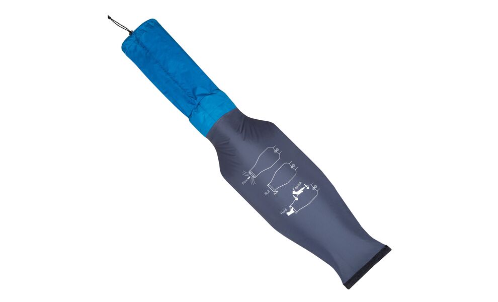 Надувний каремат Mountain Equipment Aerostat Down 7.0 - Wide Regular: з мішком-насосом, Товщина: 7, Тип розміру: Wide Regular, Колір виробника: 01678/Mykonos Blue, зображення 7