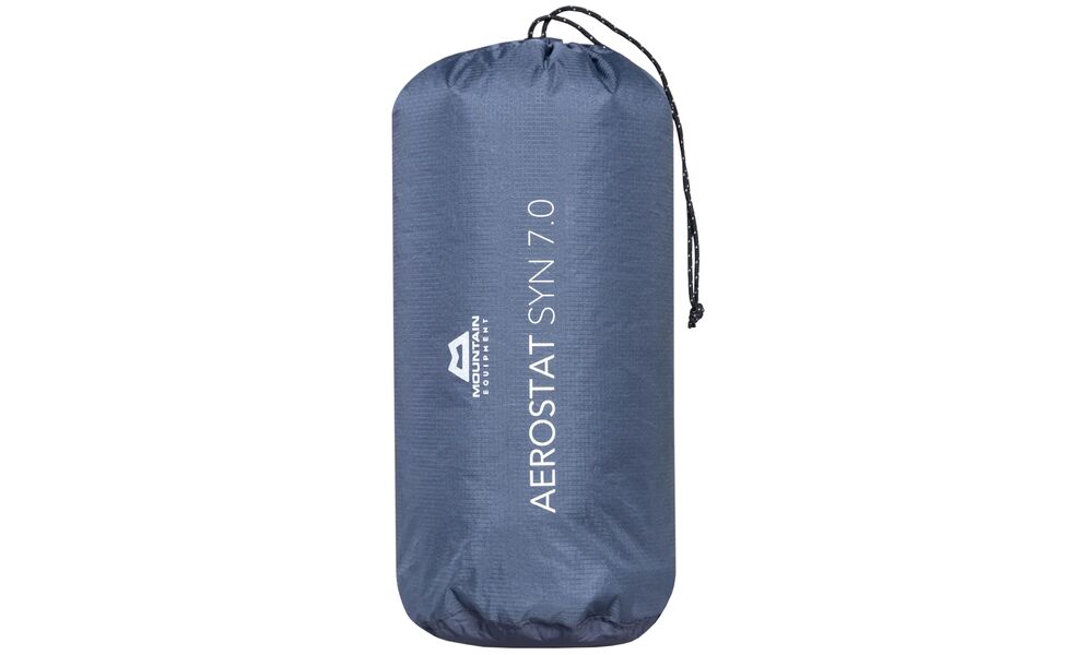 Надувний каремат Mountain Equipment Aerostat Synthetic 7.0 - Long: з мішком-насосом, Товщина: 7, Тип розміру: Long, Колір виробника: 01318/Ombre Blue, зображення 8