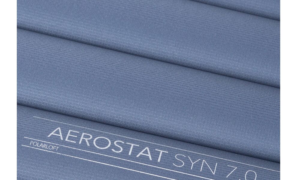 Надувний каремат Mountain Equipment Aerostat Synthetic 7.0 - Wide Regular: з мішком-насосом, Товщина: 7, Тип розміру: Wide Regular, Колір виробника: 01318/Ombre Blue, зображення 5