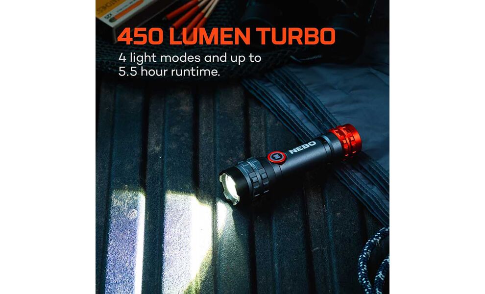 Ліхтар ручний Nebo Davinci 450L Flex, зображення 6