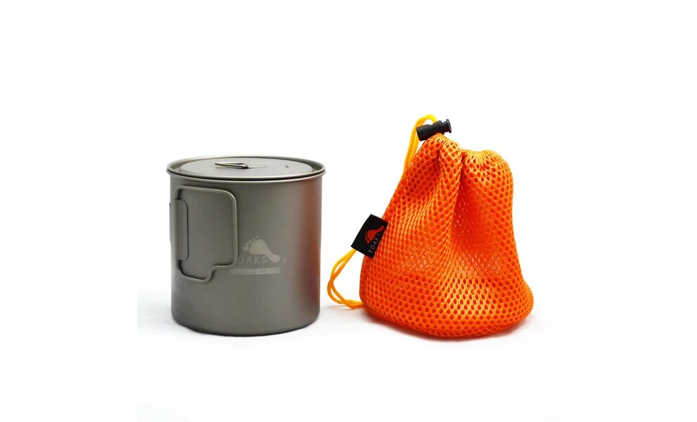 Туристична каструля Toaks POT-650-L на 650 мл, титан, Об'єм: 0,65, Діаметр: 9,4 см, зображення 7