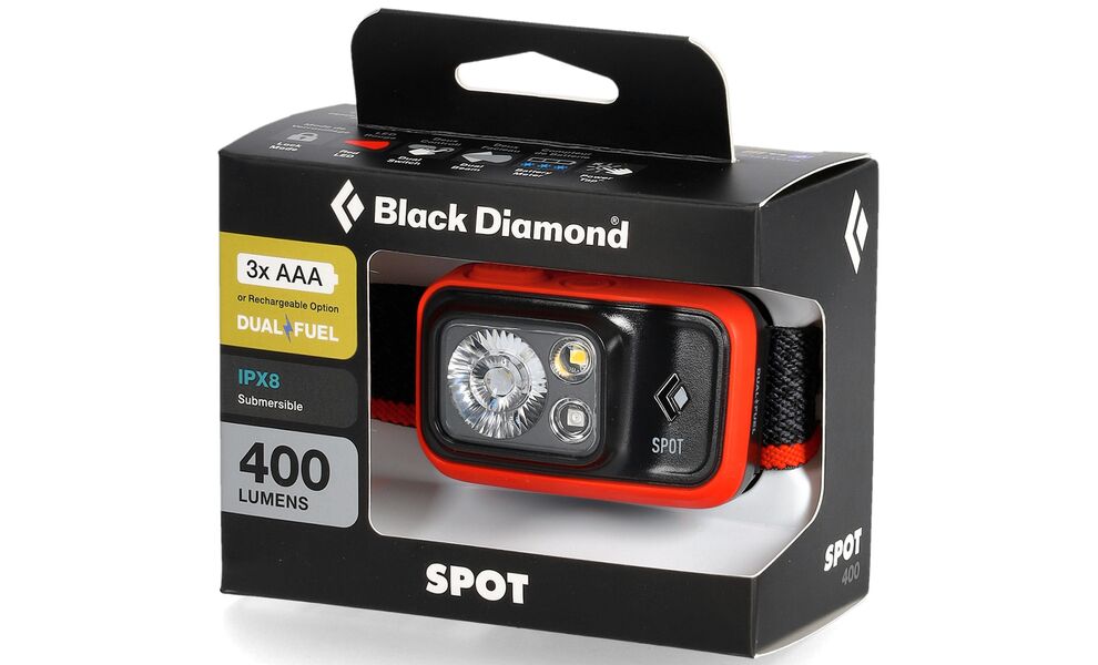 Налобний ліхтар на батарейках Black Diamond Spot 400 (Octane) з червоним світлом, Колір корпусу: Octane, зображення 10