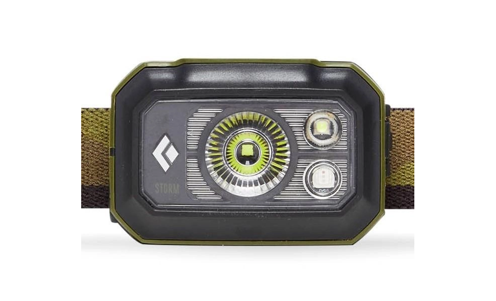 Налобний ліхтар на батарейках Black Diamond Storm 400 (Dark Olive) з червоним світлом, Колір корпусу: Dark Olive, зображення 3
