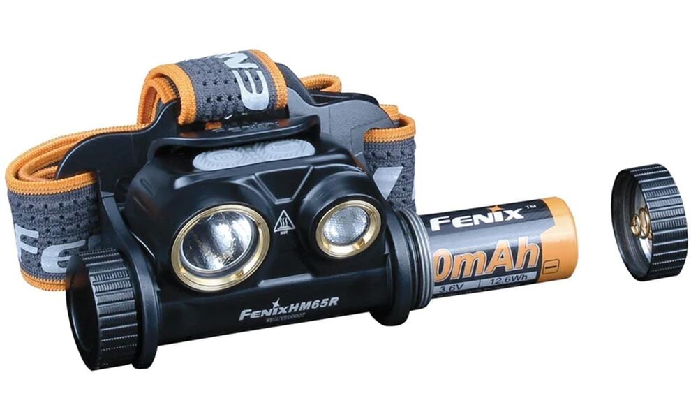 Налобний ліхтар з акумулятором Fenix HM65R: USB Type-C, Колір корпусу: Black, зображення 2