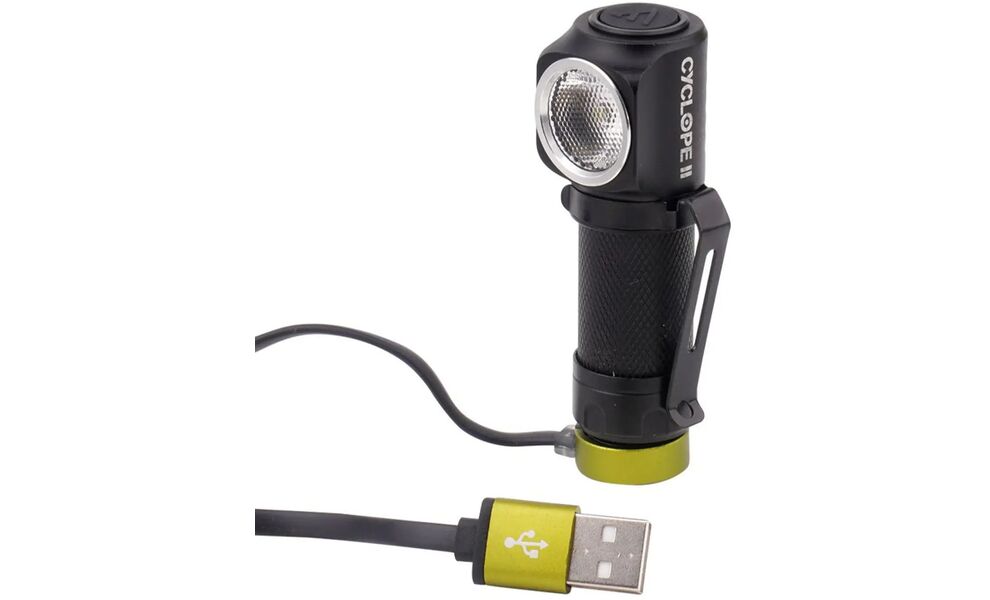 Налобний ліхтар з акумулятором Mactronic Cyclope II: магнітна зарядка, зображення 4