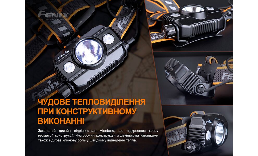 Налобний ліхтар з акумулятором Fenix HP30R V2.0: USB Type-C, зображення 13