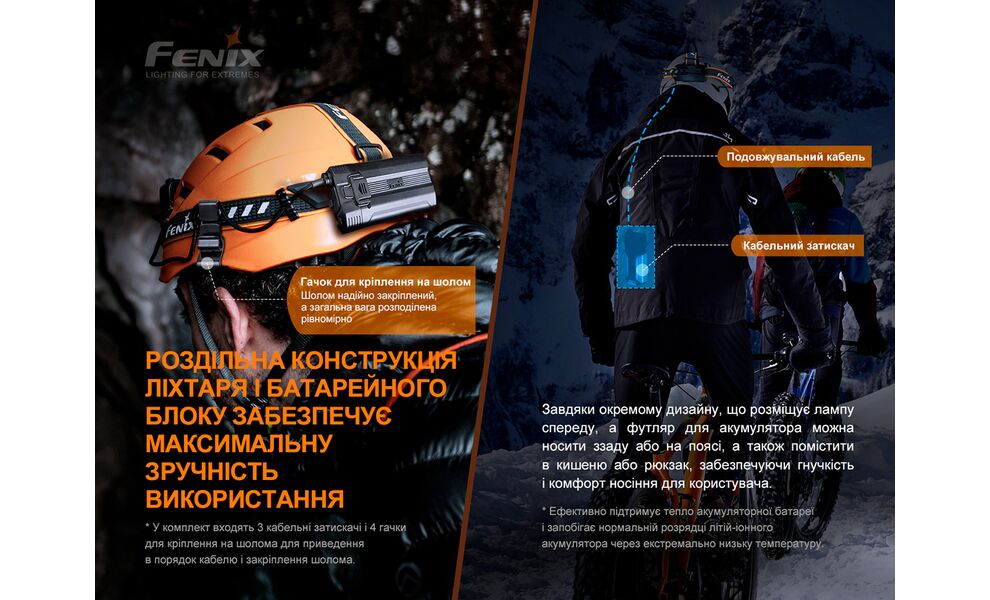 Налобний ліхтар з акумулятором Fenix HP30R V2.0: USB Type-C, зображення 12