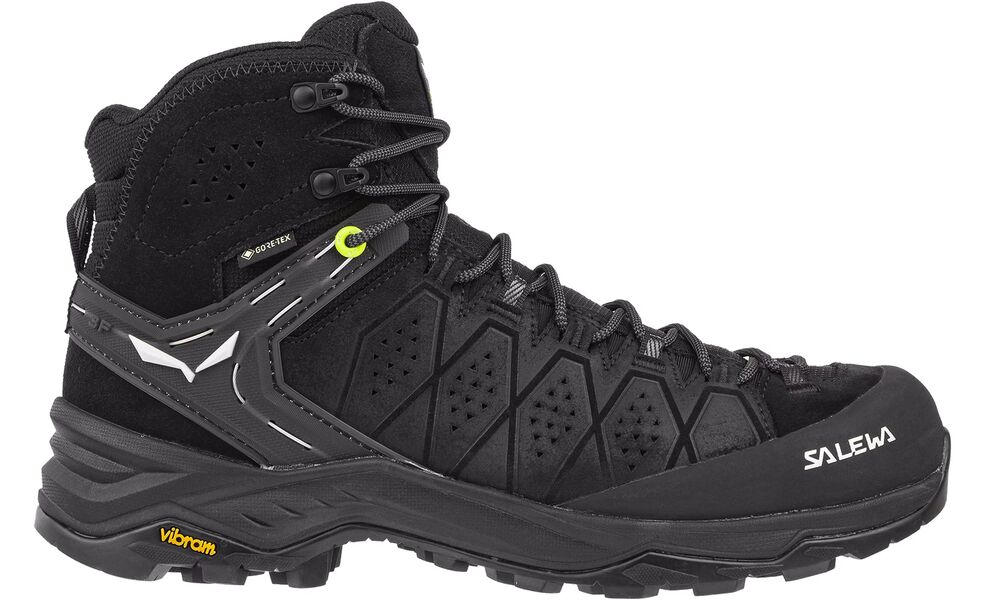 Трекінгові черевики чоловічі Salewa Alp Trainer 2 Mid GTX - 61382 (0971/Black-Black), Колір виробника: 0971/Black-Black, Тип колодки: середня, Розмір виробника: UK 7,5 (EU 41), зображення 2