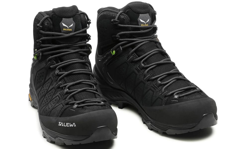 Трекінгові черевики чоловічі Salewa Alp Trainer 2 Mid GTX - 61382 (0971/Black-Black), Колір виробника: 0971/Black-Black, Тип колодки: середня, Розмір виробника: UK 8 (EU 42), зображення 5