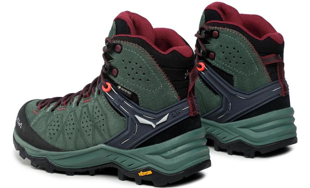 Трекінгові черевики жіночі Salewa Alp Trainer 2 Mid GTX - 61383 (5085/Duck Green-Rhododendon), Колір виробника: 5085/Duck Green-Rhododendon, Тип колодки: середня, Розмір виробника: UK 4,5 (EU 37), зображення 3