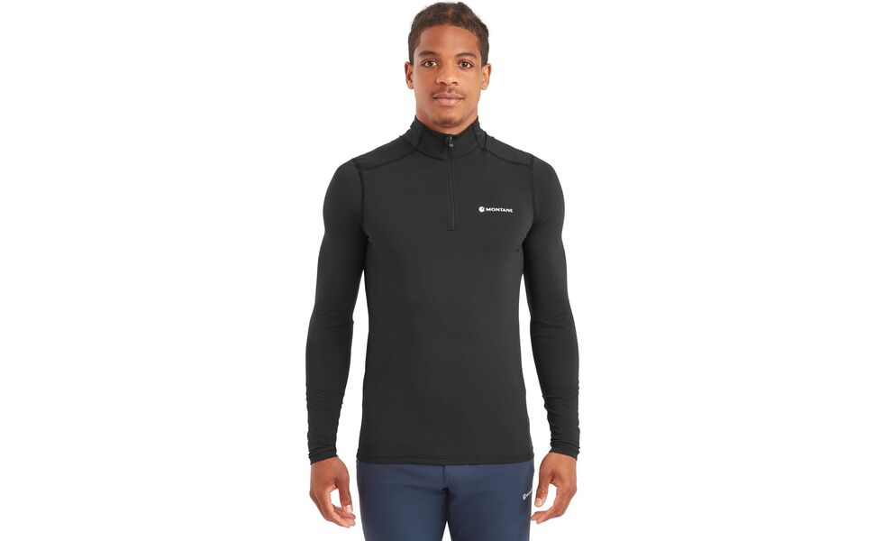 Термокофта чоловіча Montane Dart XT Zip Neck - MDXZN (Black), Колір виробника: Black, Розмір виробника: L, зображення 2