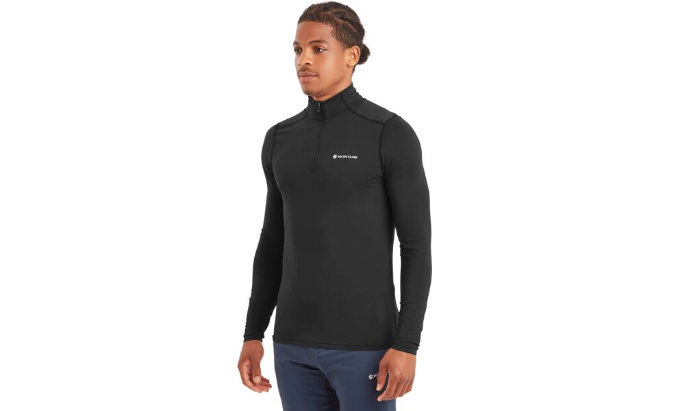 Термокофта чоловіча Montane Dart XT Zip Neck - MDXZN (Black), Колір виробника: Black, Розмір виробника: M, зображення 4