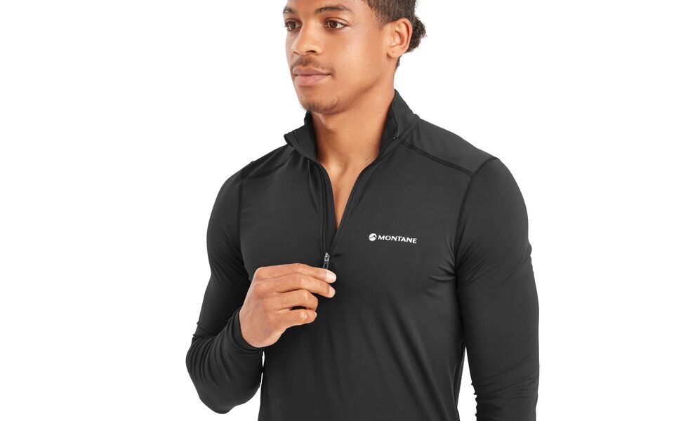 Термокофта чоловіча Montane Dart XT Zip Neck - MDXZN (Black), Колір виробника: Black, Розмір виробника: XL, зображення 5