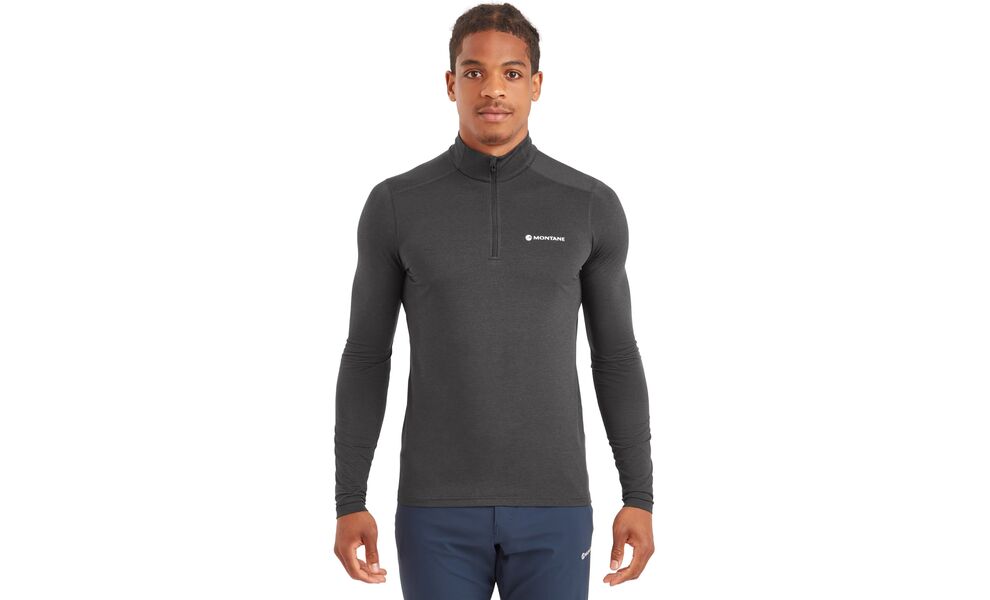 Термокофта чоловіча Montane Dart XT Zip Neck - MDXZN (Midnight Grey), Колір виробника: Midnight Grey, Розмір виробника: XL, зображення 2