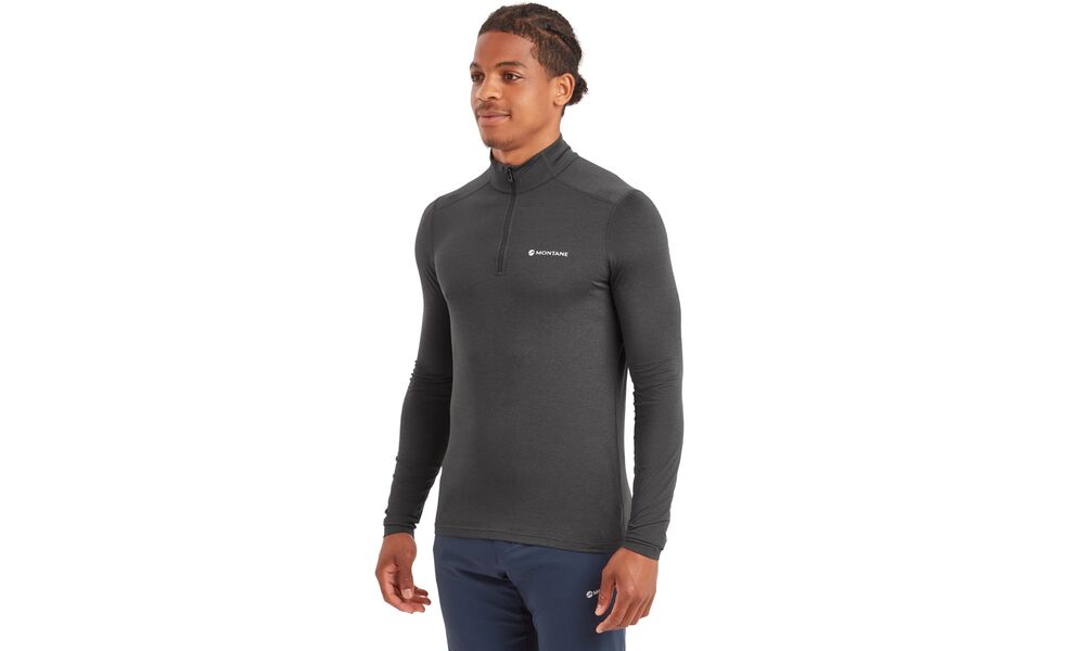 Термокофта чоловіча Montane Dart XT Zip Neck - MDXZN (Midnight Grey), Колір виробника: Midnight Grey, Розмір виробника: L, зображення 4