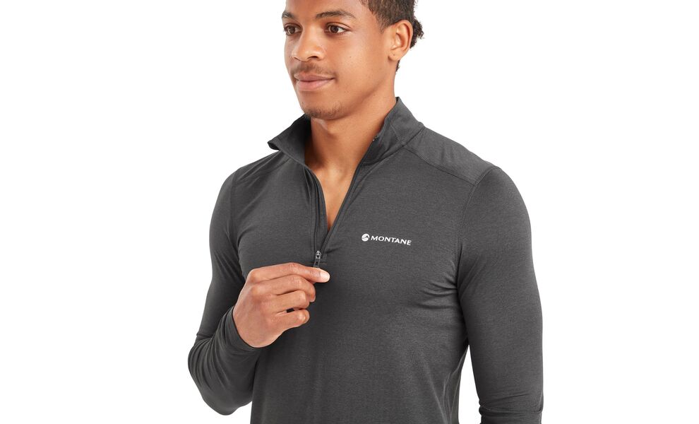 Термокофта чоловіча Montane Dart XT Zip Neck - MDXZN (Midnight Grey), Колір виробника: Midnight Grey, Розмір виробника: L, зображення 5