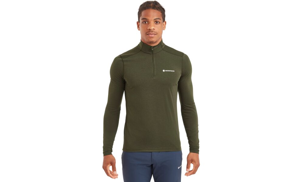 Термокофта чоловіча Montane Dart XT Zip Neck - MDXZN (Oak Green), Колір виробника: Oak Green, Розмір виробника: M, зображення 2