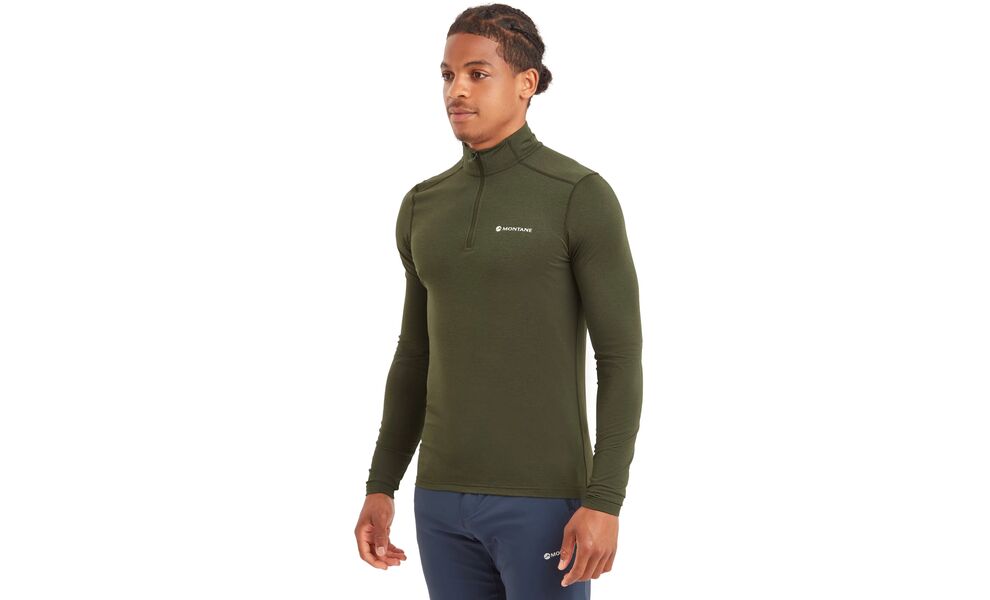 Термокофта чоловіча Montane Dart XT Zip Neck - MDXZN (Oak Green), Колір виробника: Oak Green, Розмір виробника: XL, зображення 4