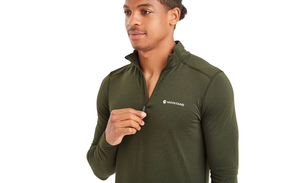 Термокофта чоловіча Montane Dart XT Zip Neck - MDXZN (Oak Green), Колір виробника: Oak Green, Розмір виробника: L, зображення 5