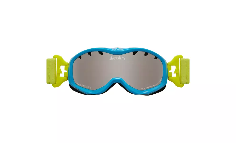 Дитяча гірськолижна маска Cairn Rush SPX3 Jr (Azure/Lemon), Колір: Azure/Lemon, Розмір: 4-8 років, зображення 2