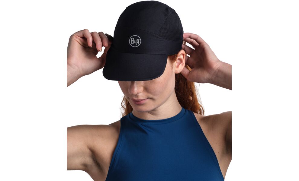 Кепка BUFF® 5 Panel Go (Solid Black), Колір виробника: Solid Black, Тип розміру: S/M, зображення 5