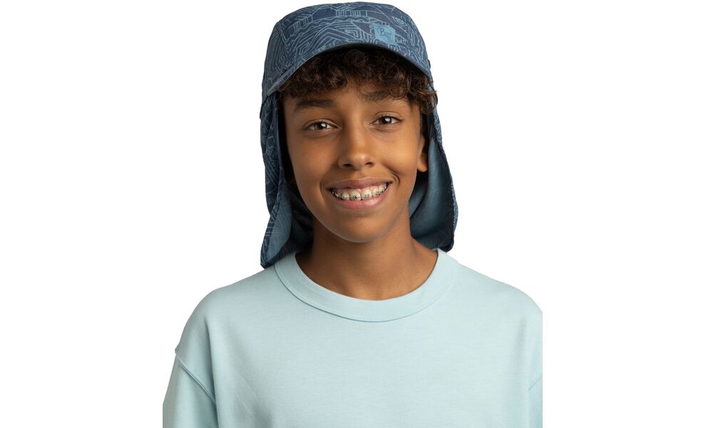 Кепка дитяча BUFF® Kids Sahara (Kasai Night Blue), Колір виробника: Kasai Night Blue, зображення 4