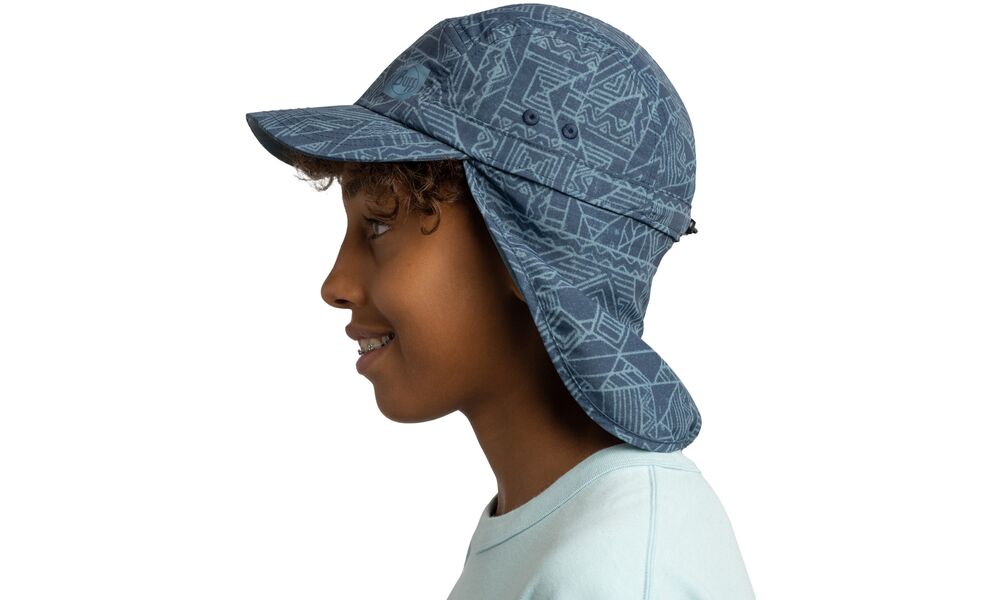 Кепка дитяча BUFF® Kids Sahara (Kasai Night Blue), Колір виробника: Kasai Night Blue, зображення 5