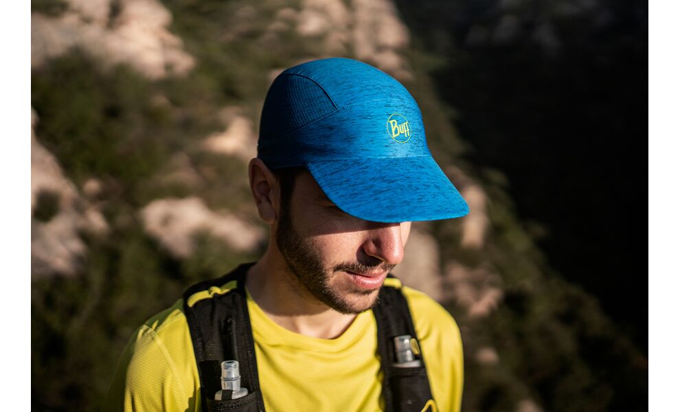 Кепка BUFF® Pack Speed (HTR Azure Blue), Колір виробника: HTR Azure Blue, Тип розміру: S/M, зображення 4